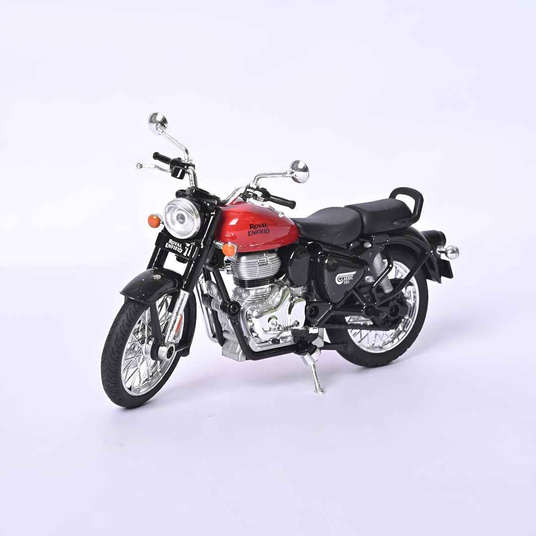 Die-Cast Metal Royal Enfield Motorcycle with 1:15 Scale