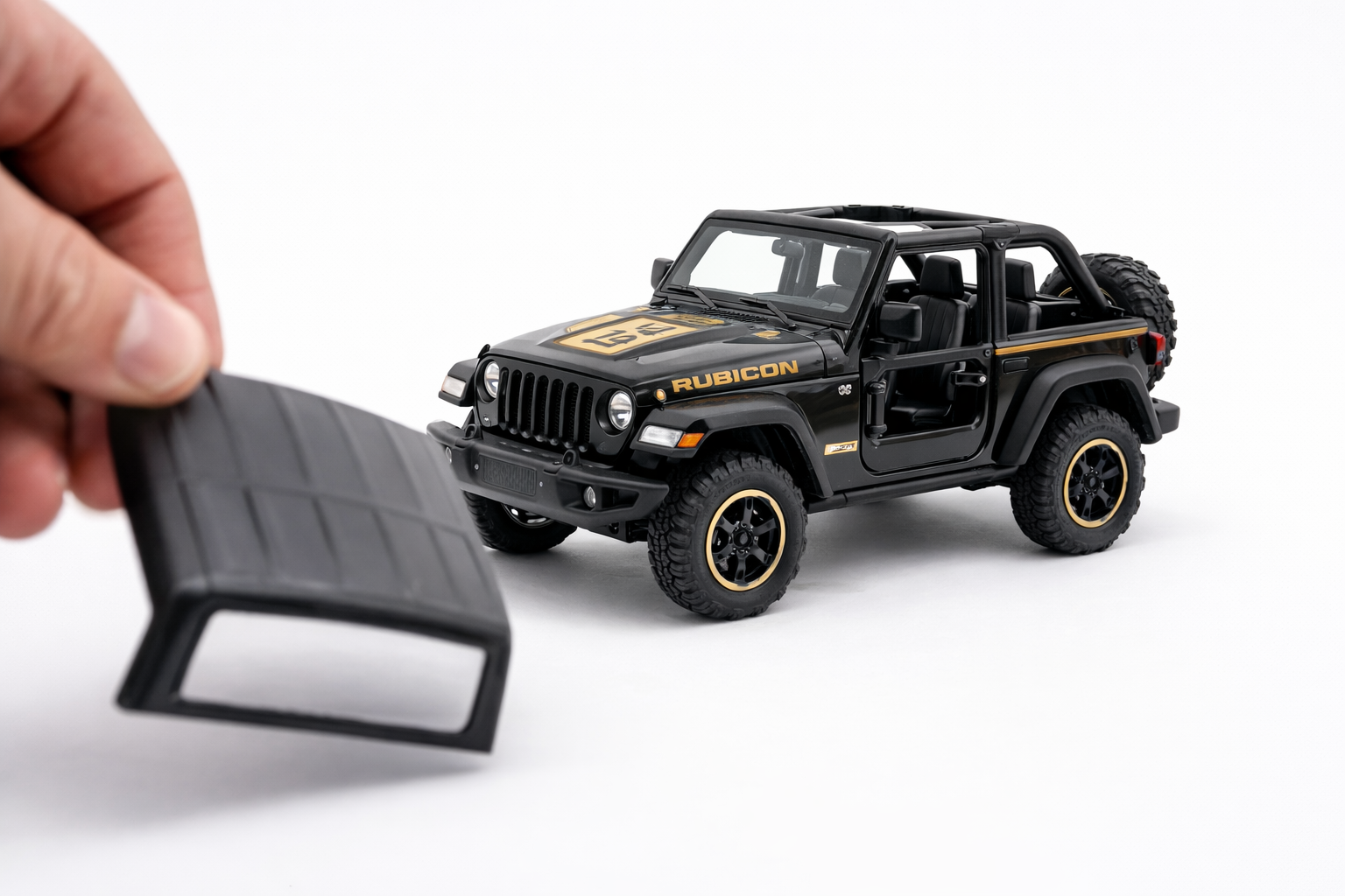 Jeep Rubicon 4x4 Miniature – Metal Die-cast 1:24