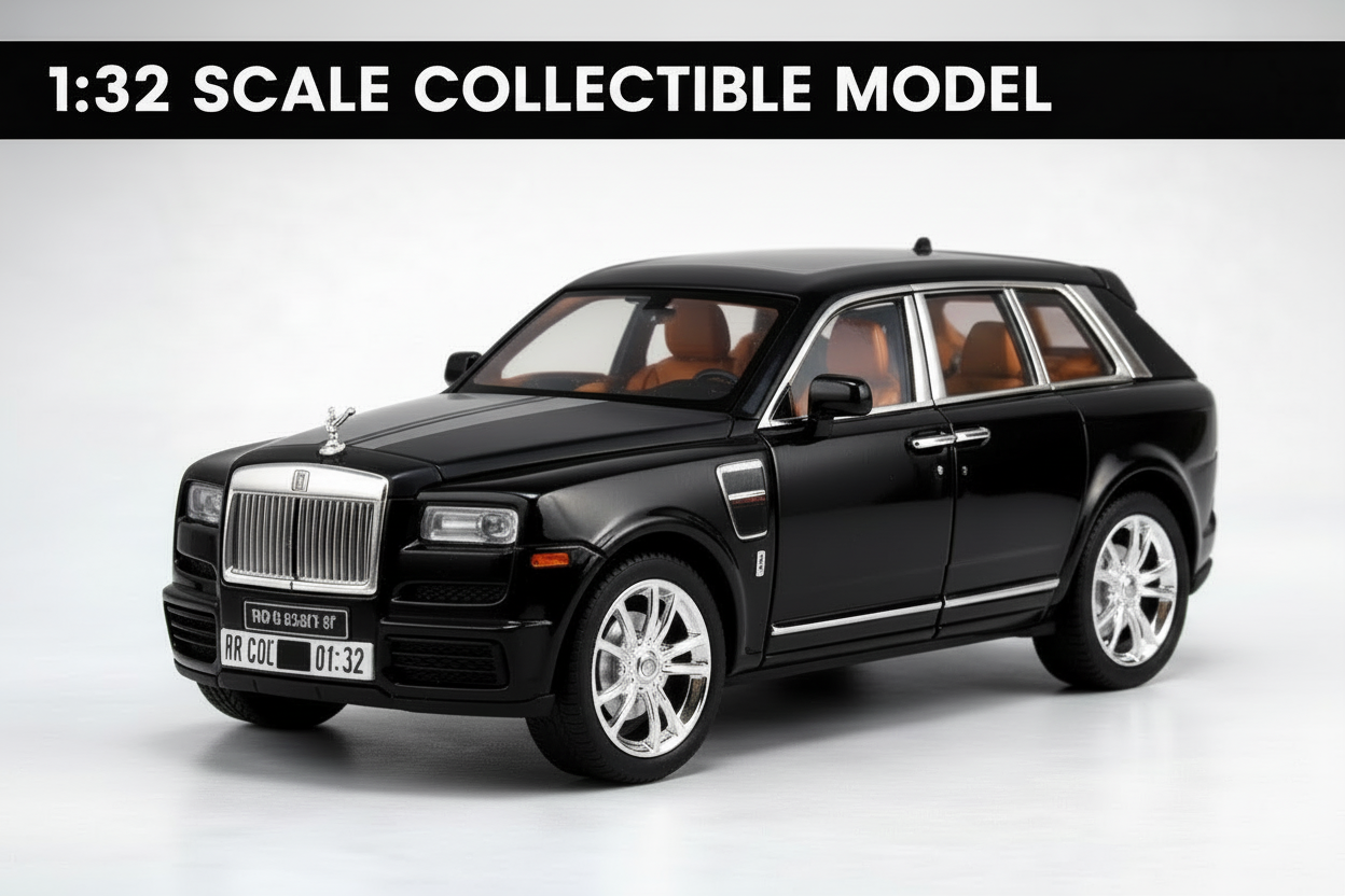 Rolls-Royce Cullinan 1:32 Diecast Model - Premium Metal Body