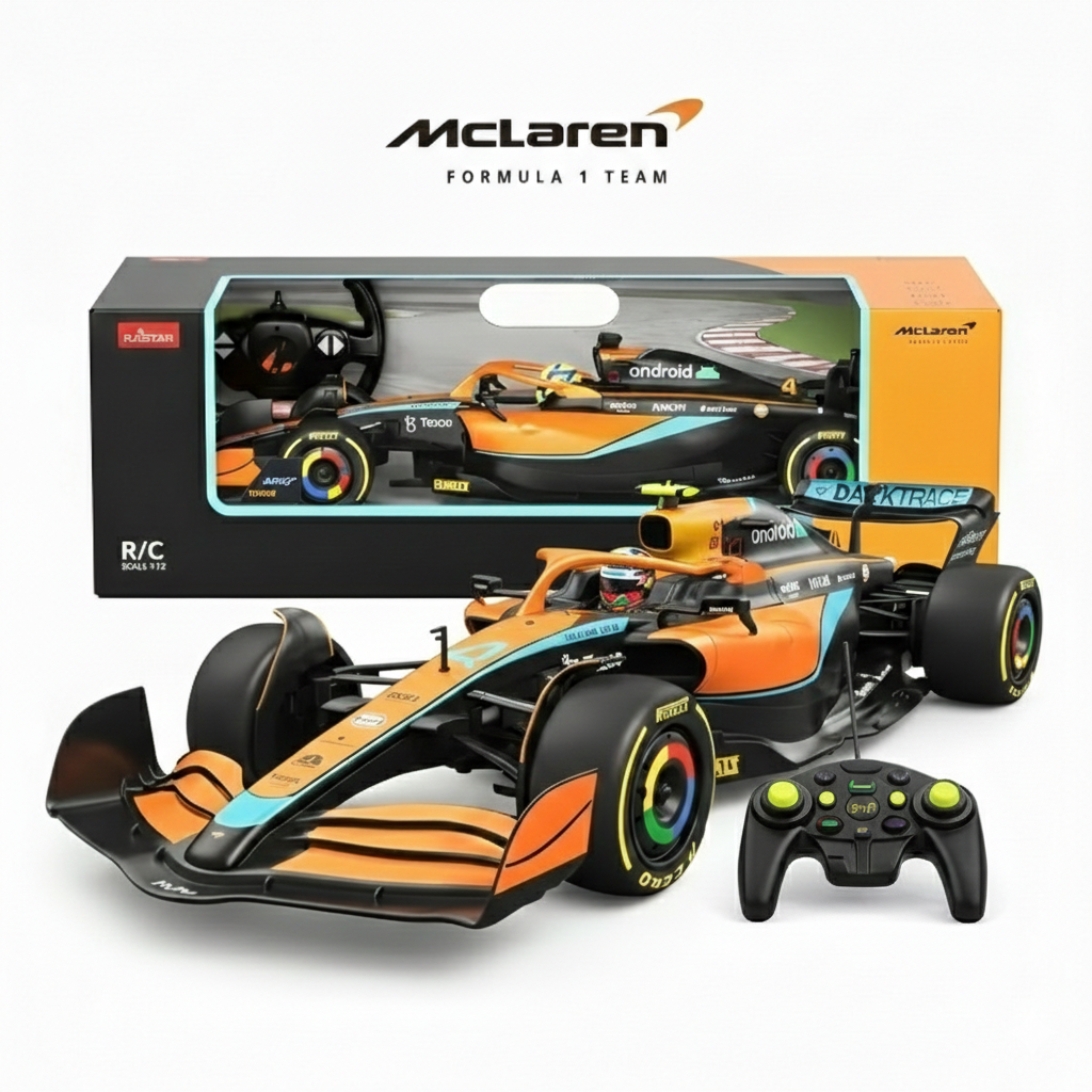 Rastar Authentic McLaren Formula 1 Remote Control Car | 1:12 Scale Formula Racing Model | 2.4GHz