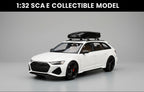 Audi RS6 High-Detail Metal Model with Black Cargo Carrier – 1:32 Scale