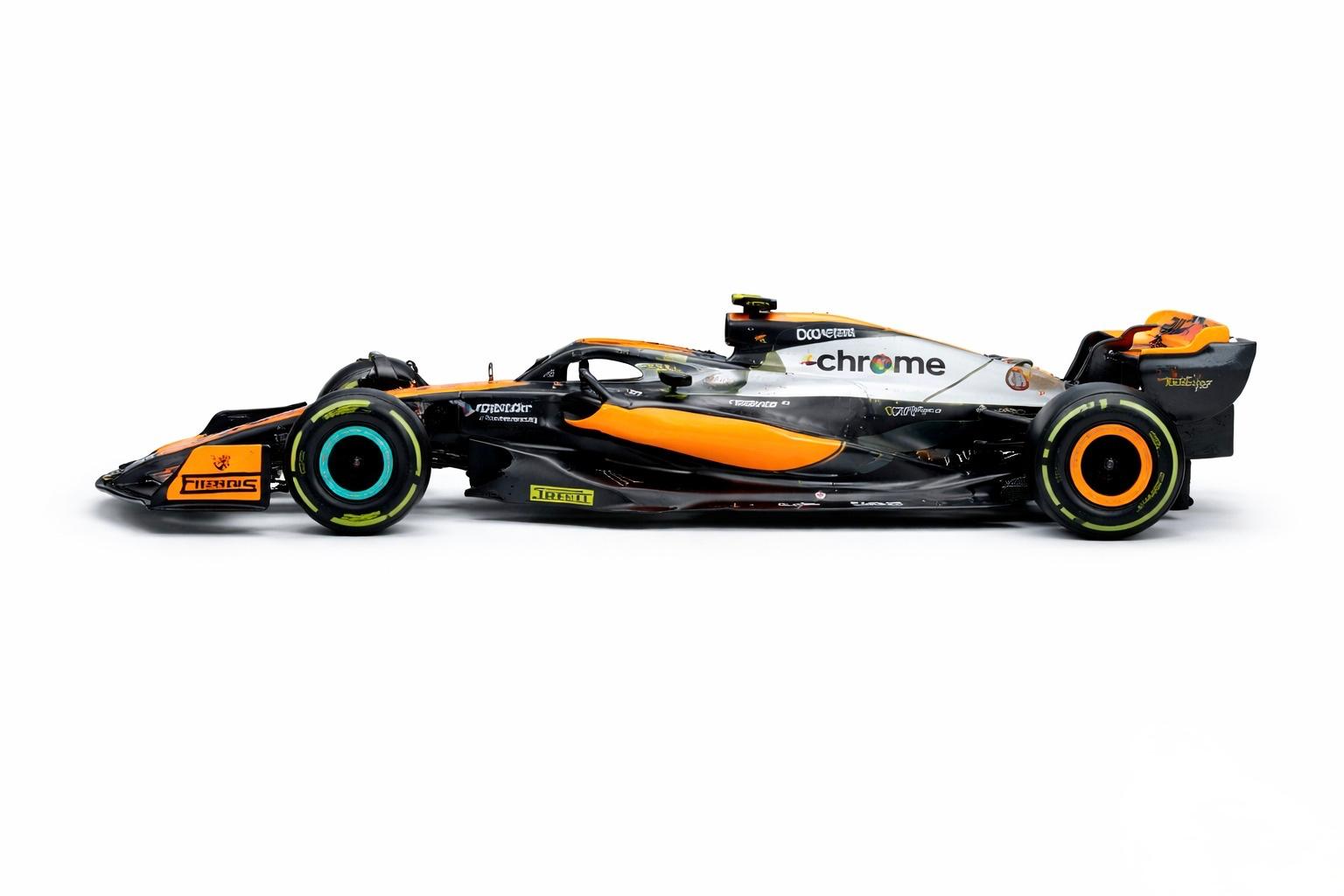 Team MCL60 Diecast – 1:43 Scale | High-Detail Papaya Orange & Anthracite Replica