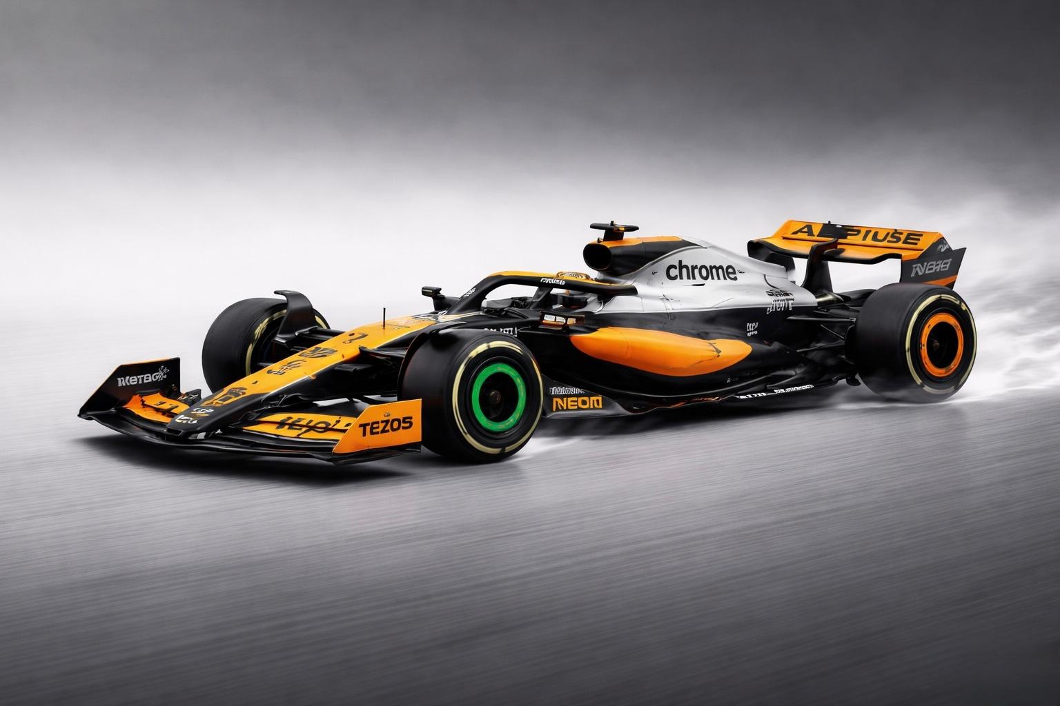 Team MCL60 Diecast – 1:43 Scale | High-Detail Papaya Orange & Anthracite Replica