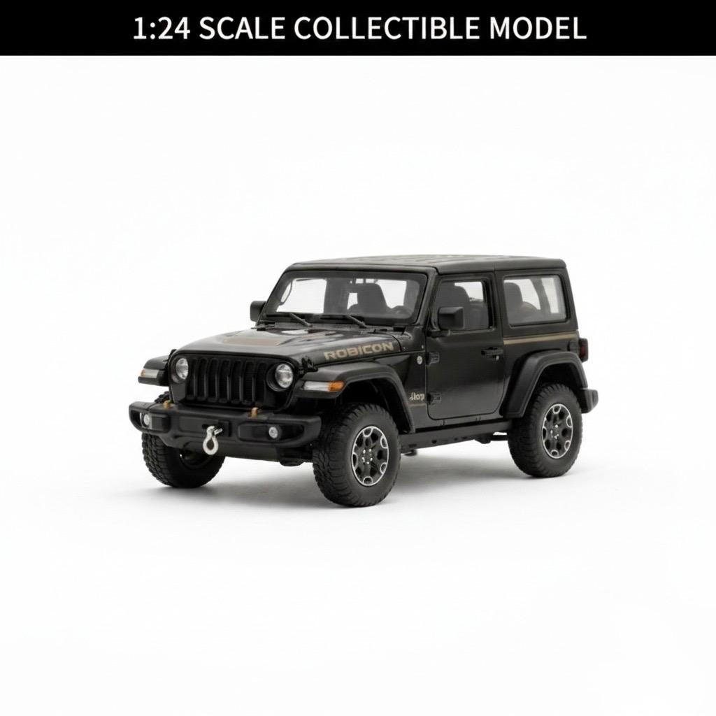 Jeep Wrangler Rubicon 1941 4x4 Miniature – Metal Die-cast 1:24