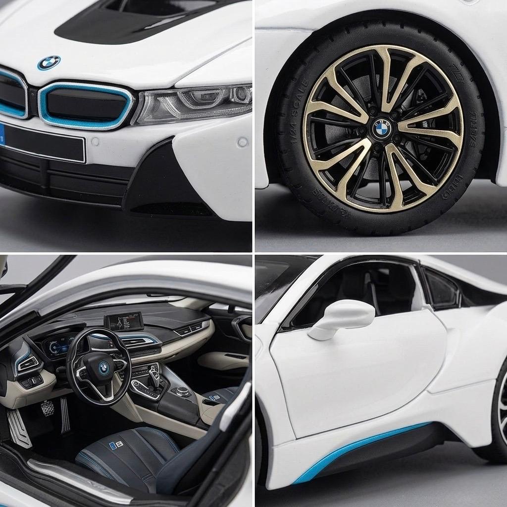 BMW i8 Hybrid Sports Car – 1:24 Scale Precision Model