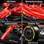 Rastar Authentic Ferrari F1-75 Remote Control Car | 1:12 Scale Formula Racing Model | 2.4GHz
