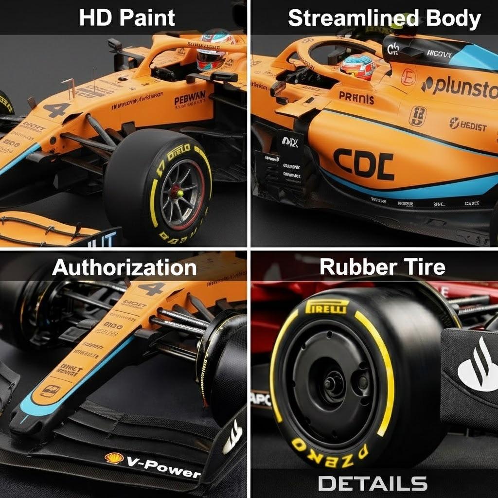 Rastar Authentic McLaren Formula 1 Remote Control Car | 1:12 Scale Formula Racing Model | 2.4GHz