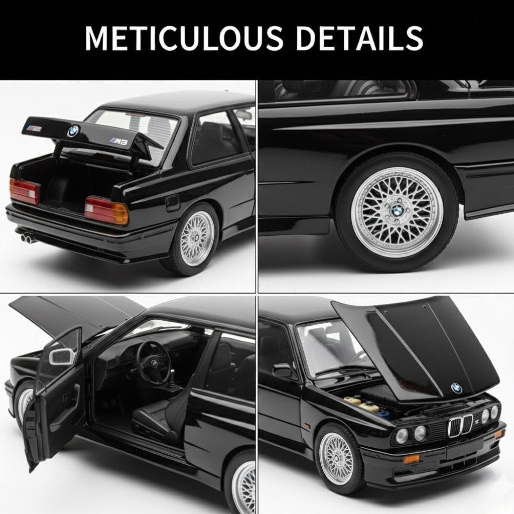 BMW M3 E30 (1986-1991) Luxury Diecast Car - 1/24 Scale Precision Model