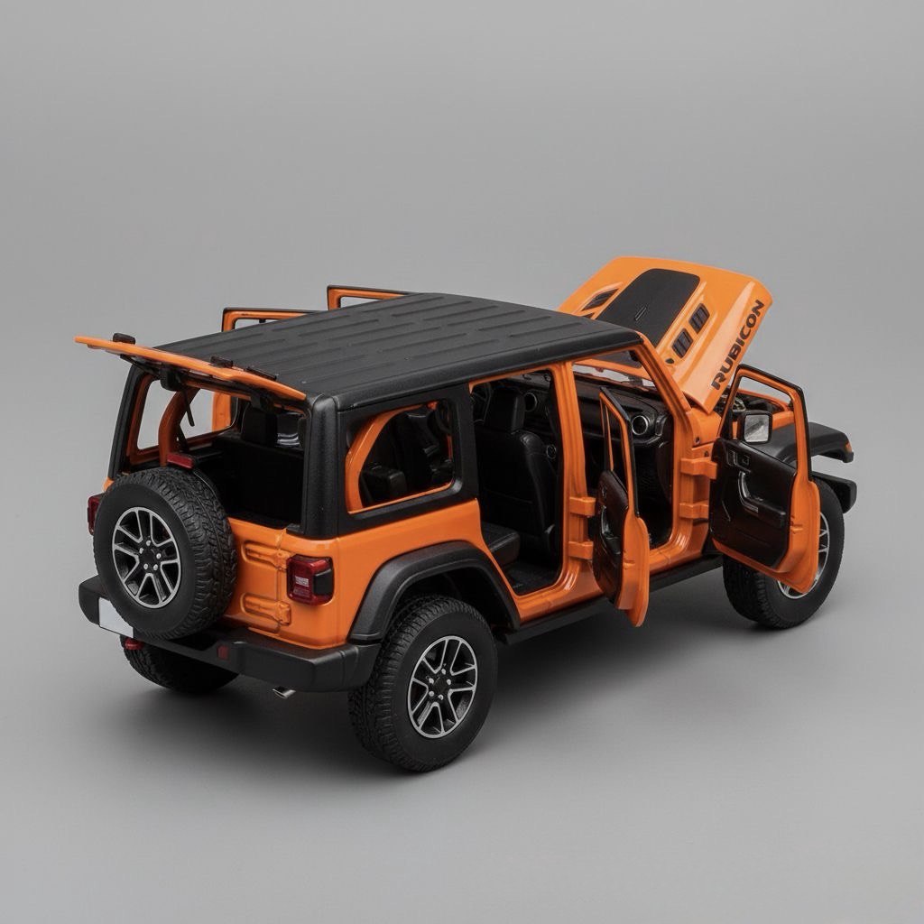 Jeep Rubicon Metal Model – 4x4 Edition 1:32 Scale