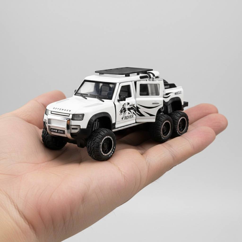 Land Rover Defender 6x6 Precision Metal Model – 1:24 Scale High-Detail Diecast