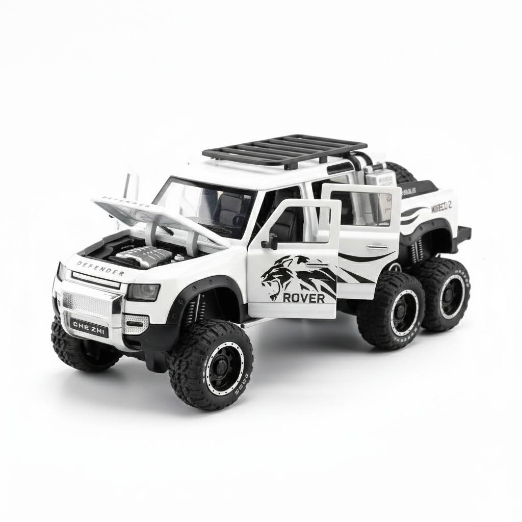 Land Rover Defender 6x6 Precision Metal Model – 1:24 Scale High-Detail Diecast