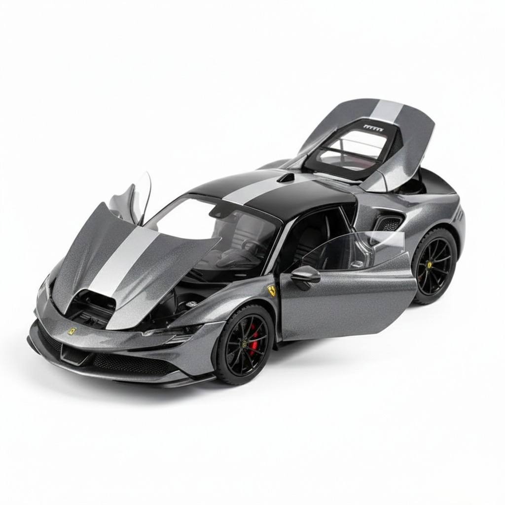 Ferrari SF90 Precision Metal Model – 1:24 Scale High-Detail Diecast
