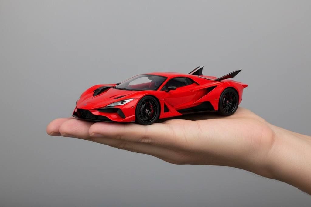 Apollo IE (Intensa Emozione) Hypercar with Gull-Wing Doors - 1:32 Scale