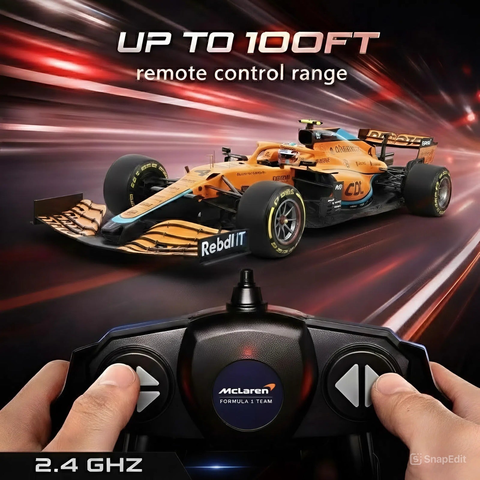 Rastar Authentic McLaren Formula 1 Remote Control Car | 1:12 Scale Formula Racing Model | 2.4GHz